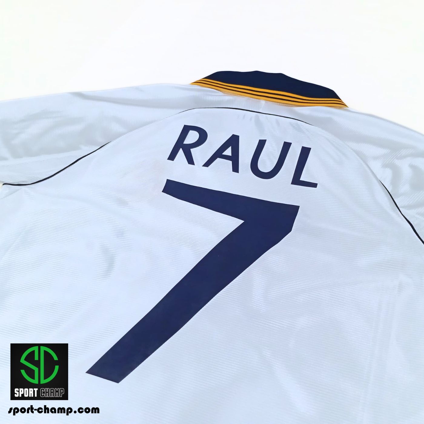 ADIDAS REAL MADRID 1999/2000 HOME SHIRT REISSUE WITH RAUL 7