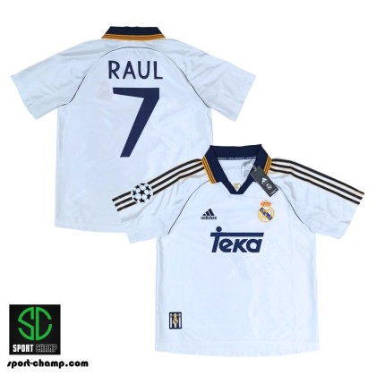 2000-01 Real Madrid Home Shirt Raul #7 - 8/10 - (L)