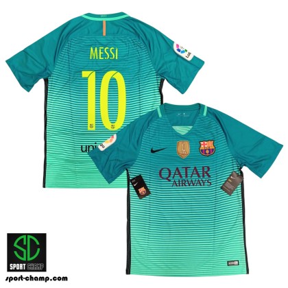 NIKE FC BARCELONA 2016/17 THIRD SHIRT WITH MESSI 10 AND FIFA CLUB