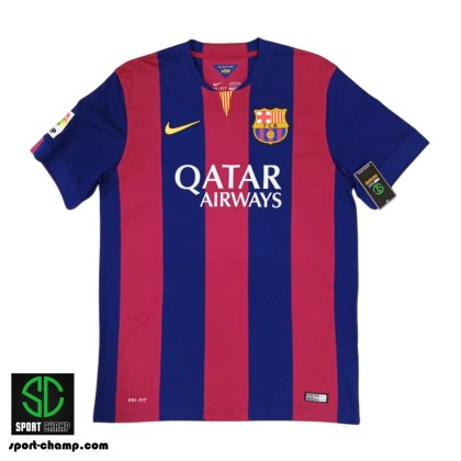 NIKE FC BARCELONA 2014/15 HOME SHIRT WITH MESSI 10 AND LA