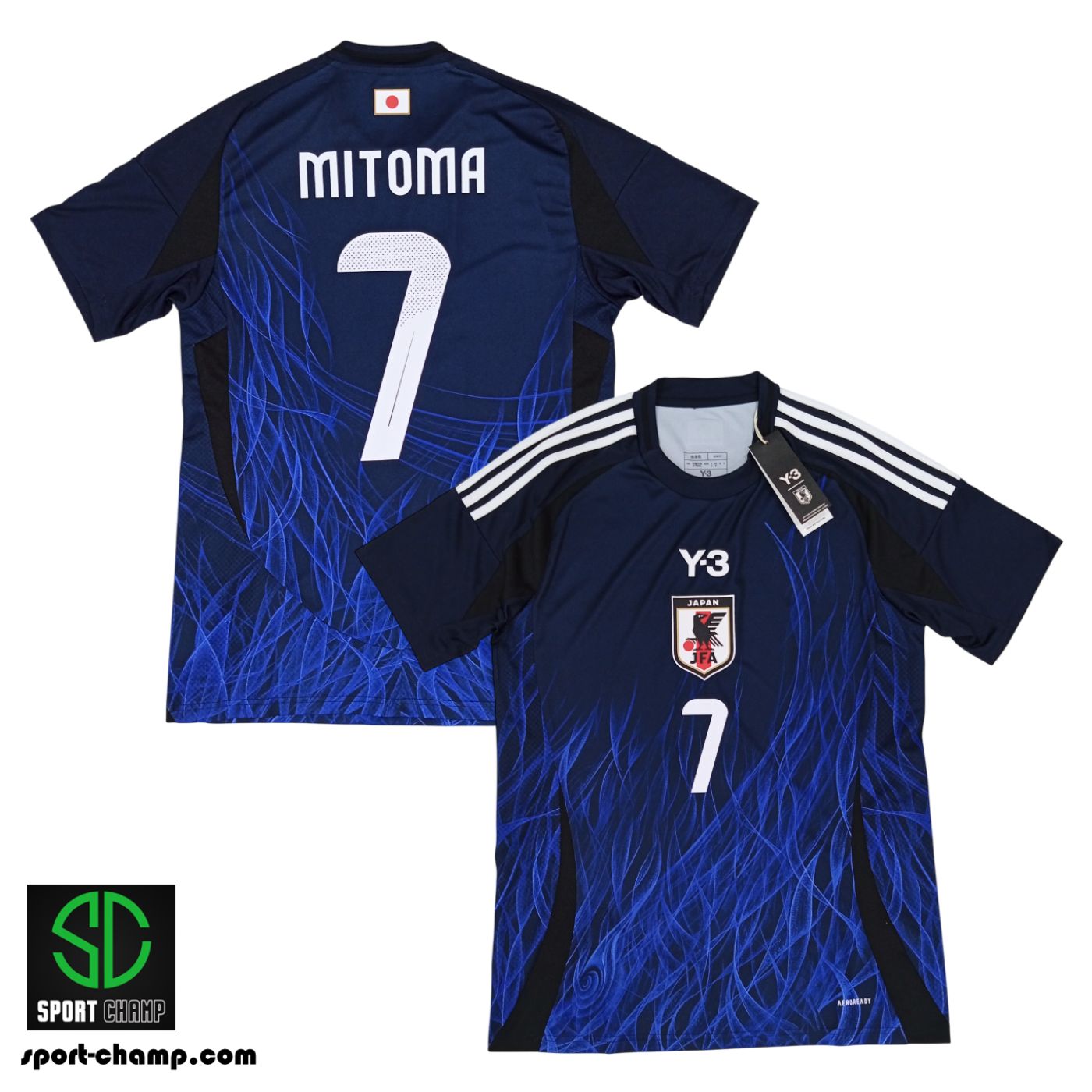 ADIDAS JAPAN x Y-3 2024 HOME SHIRT WITH MITOMA 7 (SIZE ASIA M)
