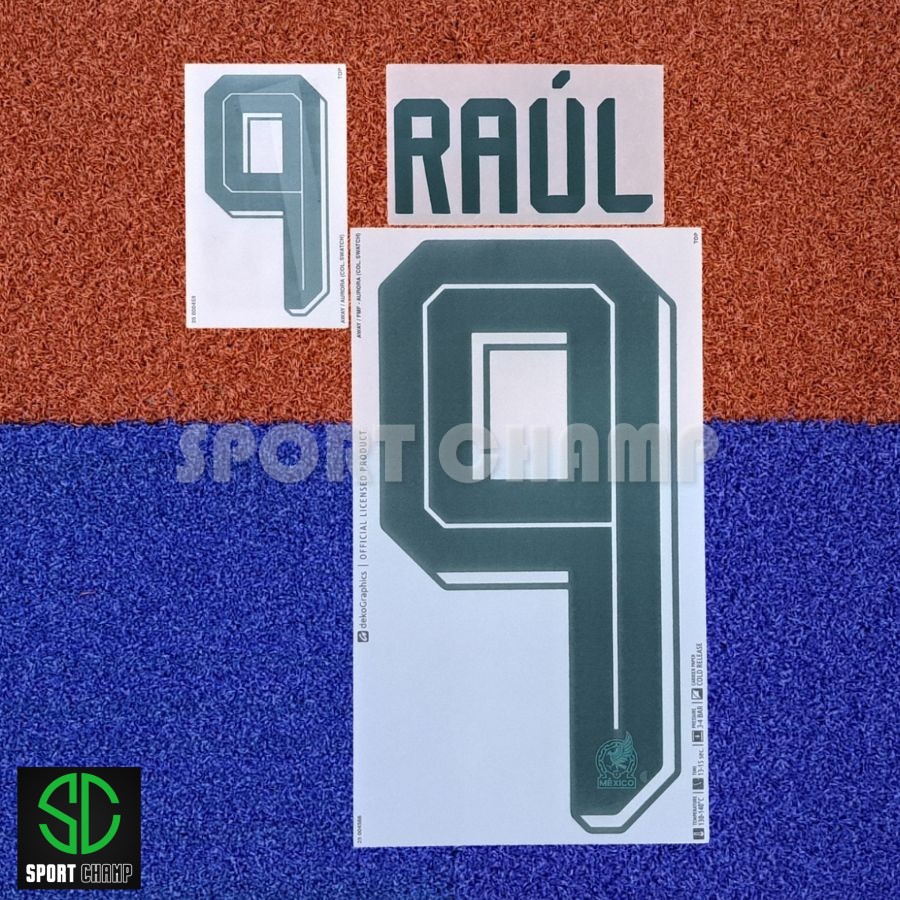RAUL 9 - OFFICIAL MEXICO 2026 AWAY NAME AND NUMBERING