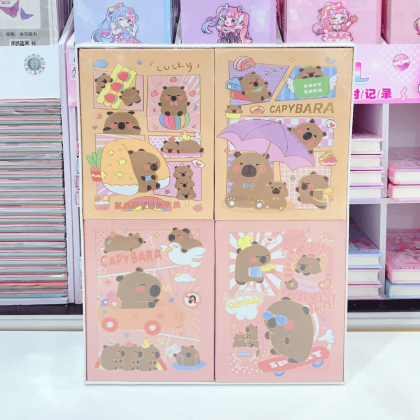 Cartoon Capybara Mini Notebook [4 Designs] | Sugar Island
