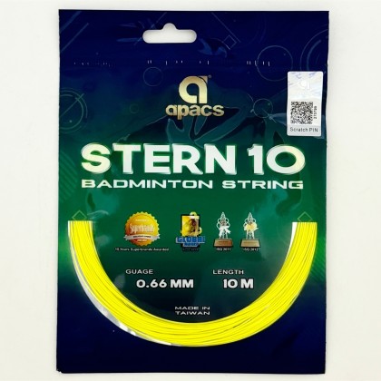 APACS Stern 10 Performance Badminton String 0.66mm Taiwan String ...