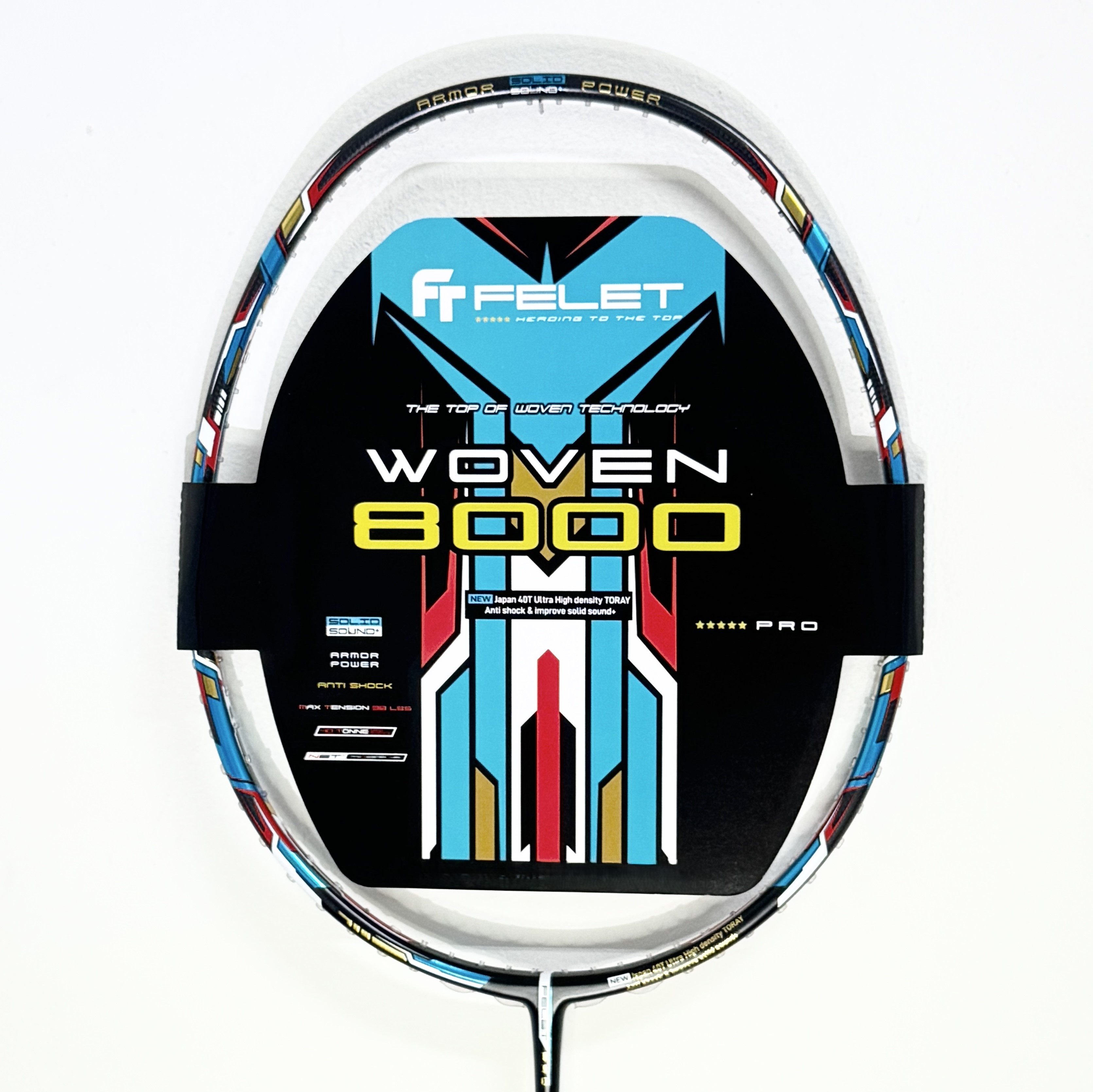 FELET Woven 8000 High Performance Badminton Racket | Sukan