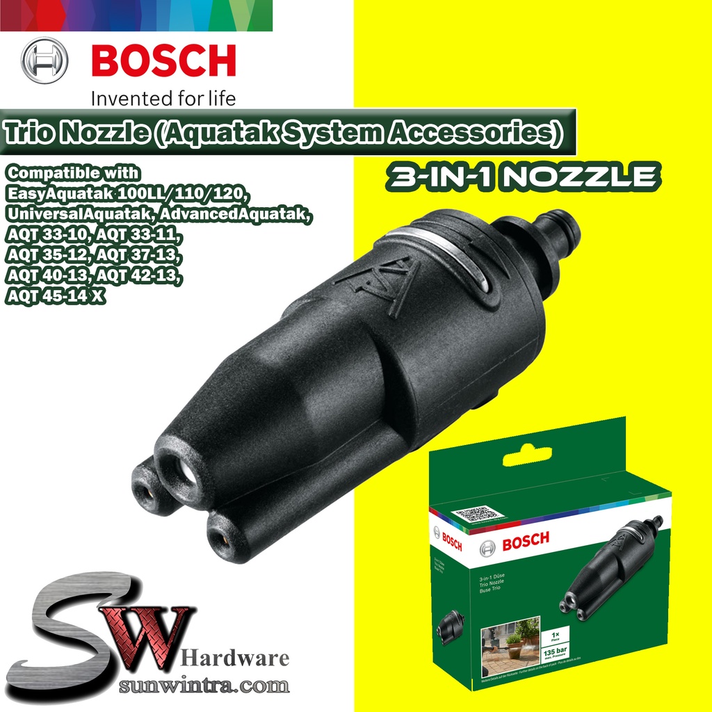 Bosch 3-In-1 Trio Nozzle for Bosch Aquatak High Pressure Washer