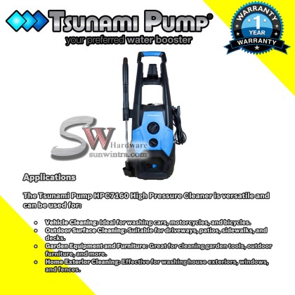Tsunami HPC7160 160 Bar 2100W 7.8L/Min High Pressure Cleaner
