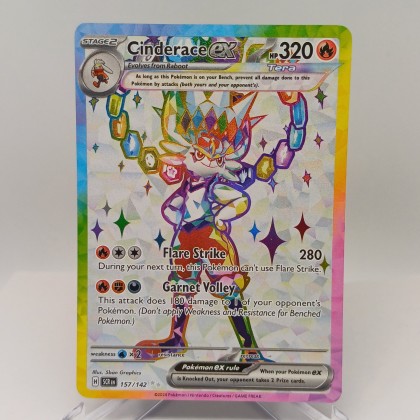 cinderace ex pokemon card value - 157/142 - Stellar Crown [Water]2 Cinderace Card Prices & Value