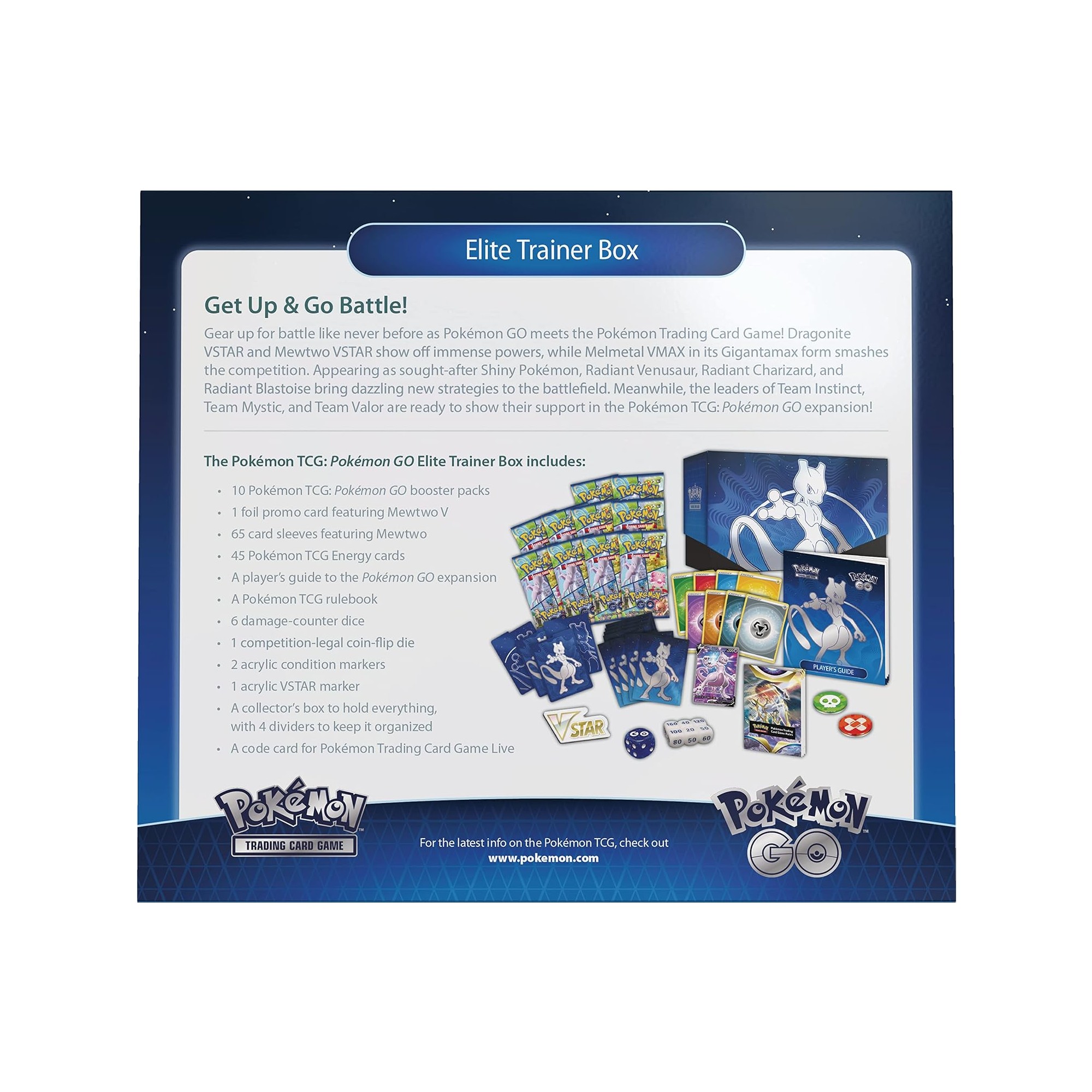 pokemon go mewtwo elite trainer box card list Pokémon TCG: Pokémon (10 Boosters, Foil Promo and Premium Accessories) (290-85050) Toys & Games Tailored for the dedicated Pokémon trainer Pokémon TCG: Pokémon GO Pokémon