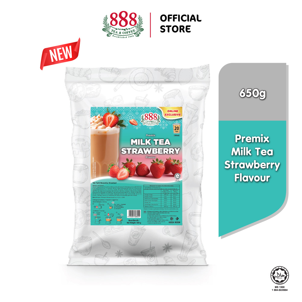888 Premix Milk Tea Strawberry (650g) | TG MALL