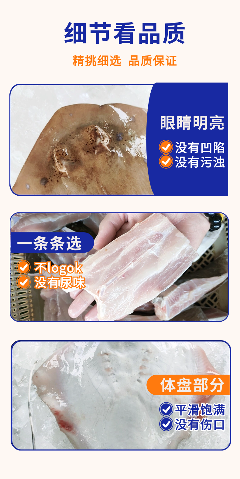 Stingray Meat 魔鬼鱼肉片 500gm | Top Fish | Fresh Seafood Delivery in ...