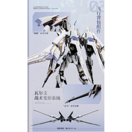 Moshow Toys Illustrious Class 1/64 Break Striker Model: Falcon