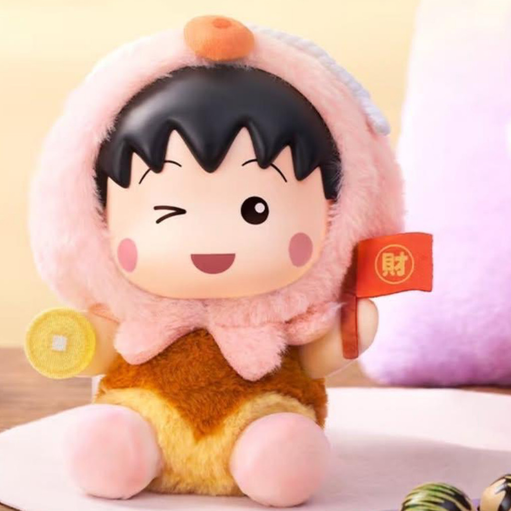 Ldcx Chibi Maruko Chan Series Blind Box 搪小偶-M-樱桃小丸子-乐丸毛