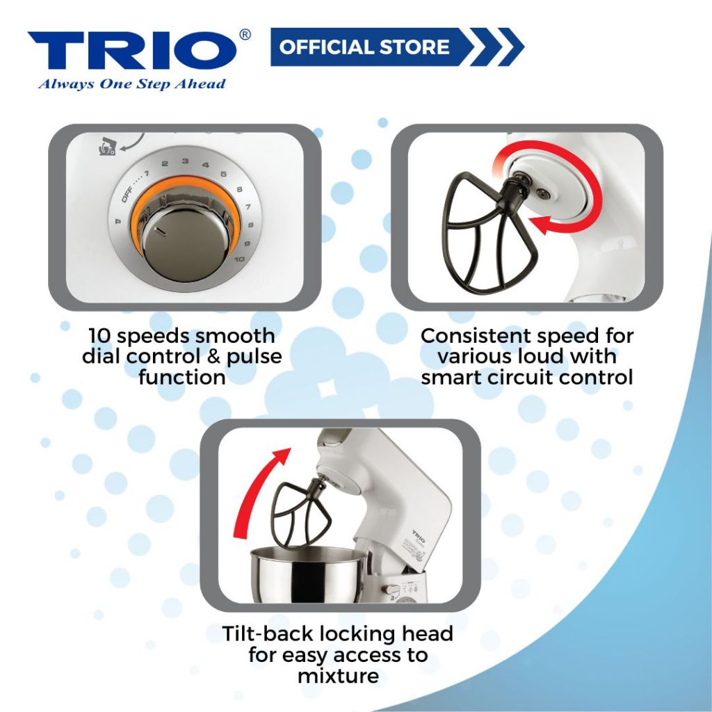 Trio Power Mixer with Multi Function | Trio Kaden - Always One