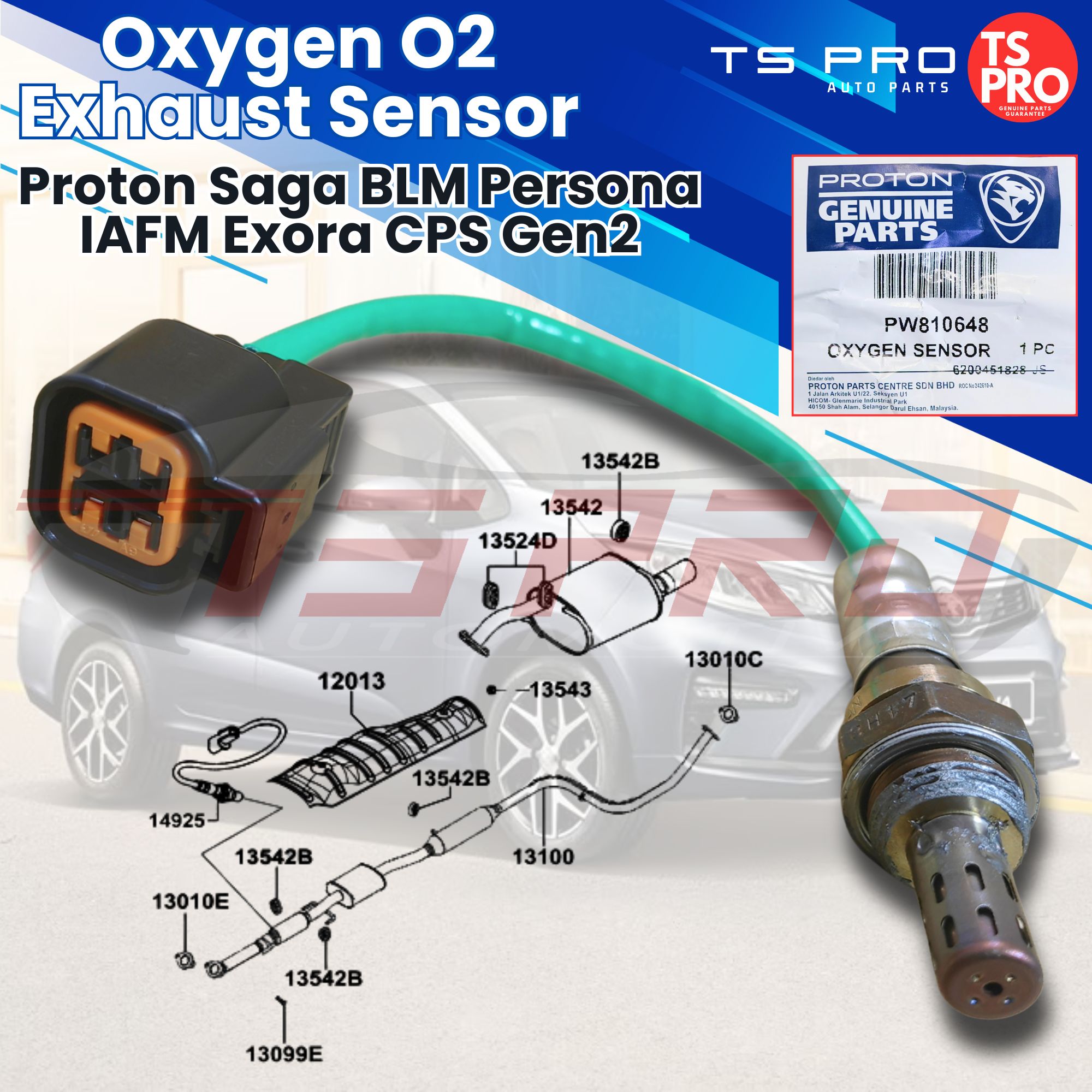 Proton Saga BLM SV FL Persona elegance IAFM Exora CPS