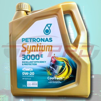 Petronas Syntium 3000E Genuine 0W20 Exceeds API SN Fully Synthetic