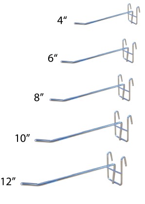Chrome Single & Double Netting Hook / Price Ticket Holder (CHNH