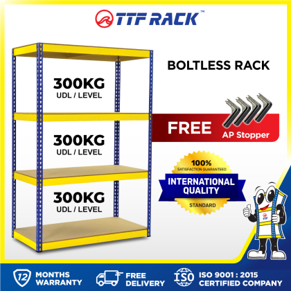 Boltless Rack 4 Levels 300KG (H)183-213cm | TTFRack™ | Malaysia's ...
