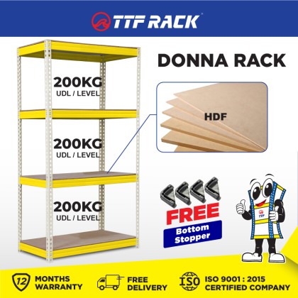 TTF Rack™ Donna Rack 4 Level Boltless Rack Steel Rack Shelf Kitchen Rak ...