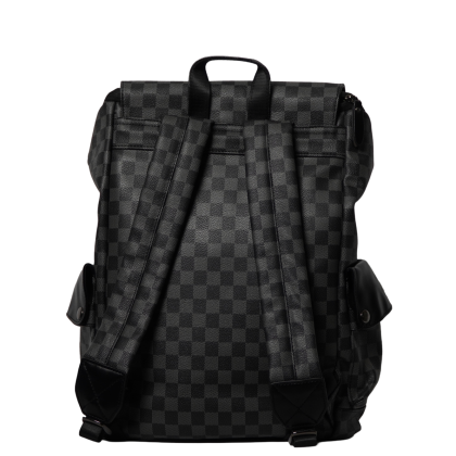 bp square faux leather backpack Trendy Ladies Purse Bag Book Bags for Women through on the back allows for easy travel Leather Backpack For Women |