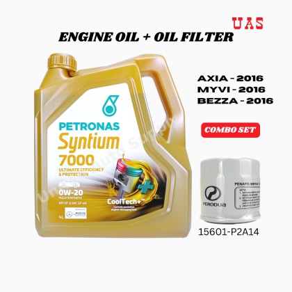 PETRONAS SYNTIUM 7000 0W-20 Fully Synthetic Engine Oil and PERODUA