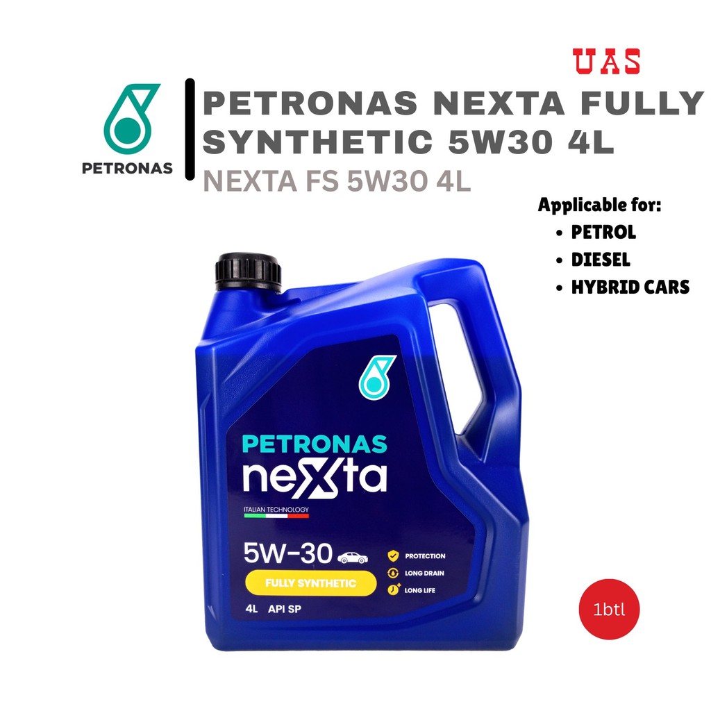 PETRONAS Nexta 5w30 Fully Synthetic Engine Oil (4liter) Applicable
