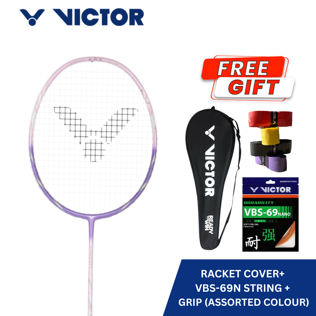 AURASPEED 90f 紫 Victor Auraspeed 90F J Purple Badminton Racket – T1 SPORTS