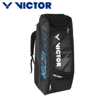 VICTOR Racket Bag | Mochila para raqueta BR7007 Bolsa de bádminton, Negro/Azul Ibiza, Bolsa de raqueta