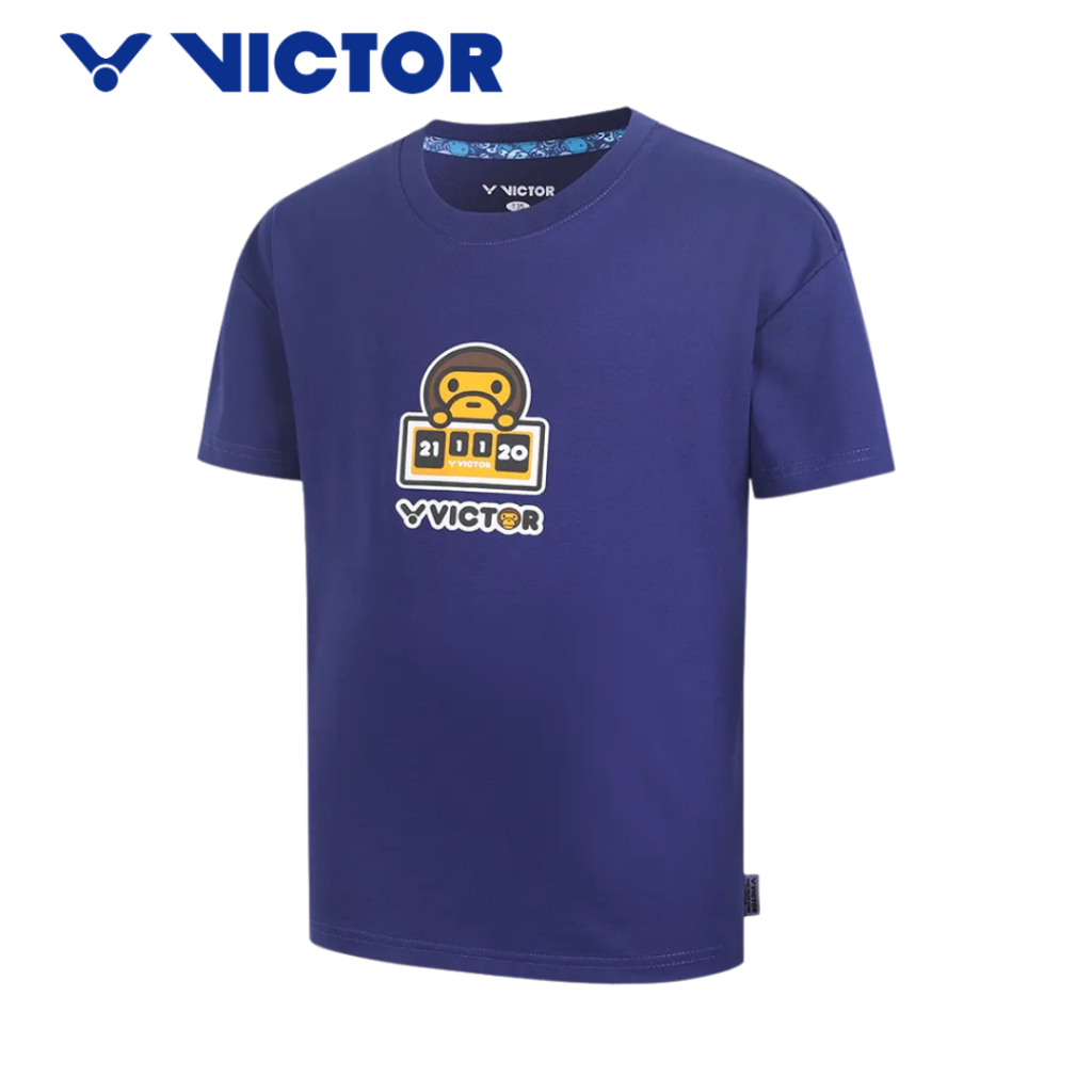 VICTOR x BABY MILO STORE® 白Tシャツ　M VICTOR x BABY MILO STORE® Knitted T-Shirt T-502BM A | VICTOR