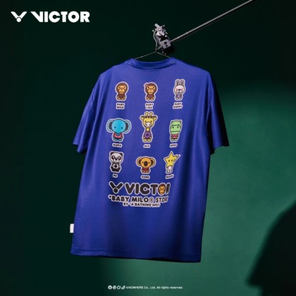VICTOR BABY MILO STORE コラボ Tシャツ L VICTOR x BABY MILO STORE® Knitted T-Shirt T-502BM A | VICTOR