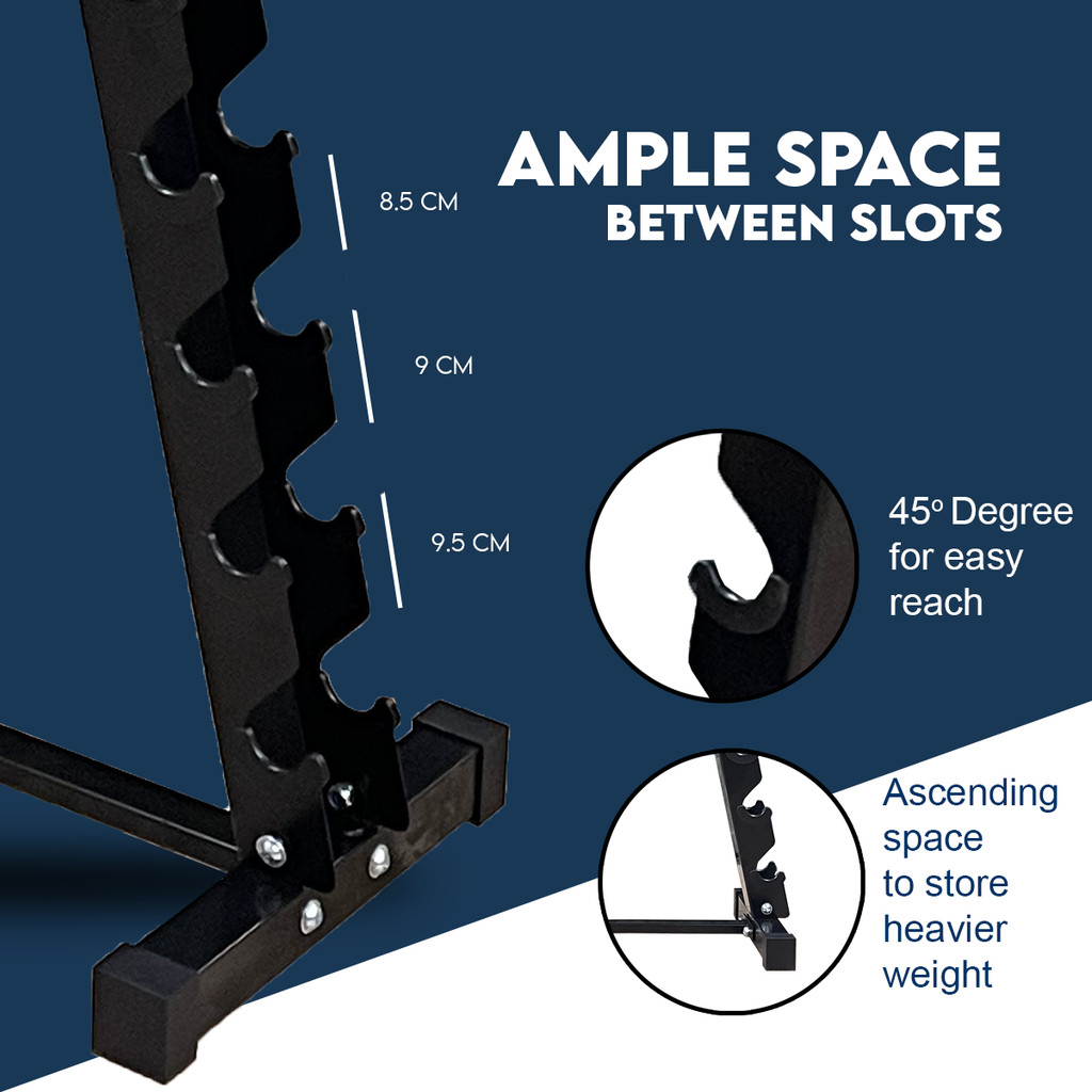 Angled Rack Dumbbells Dumbbell Rack Storage Rack A-Shape (3, 6, 10 Pairs) | Malaysia No.1 ...