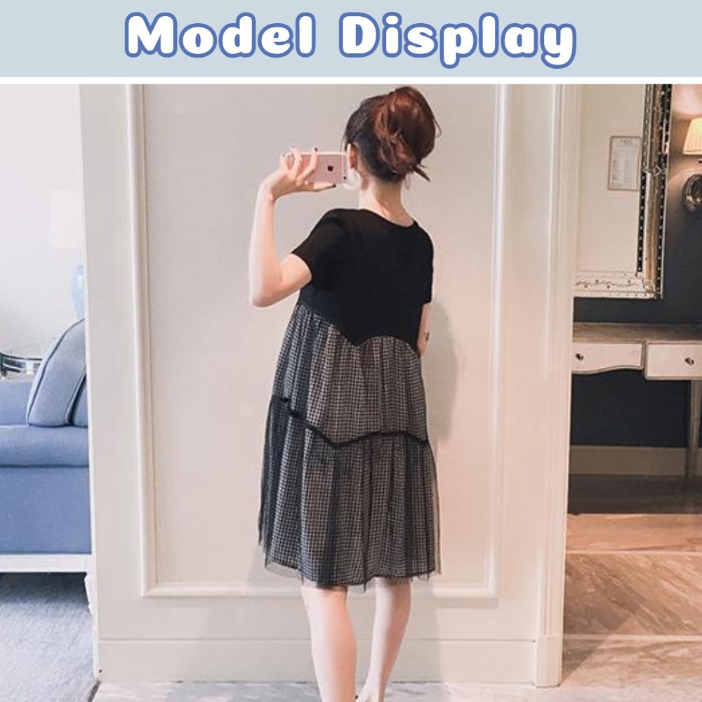 slim fit dress slacks Summer new Korean style plus size maternity wear loose mid-length fake   Lee Nhi Boutique