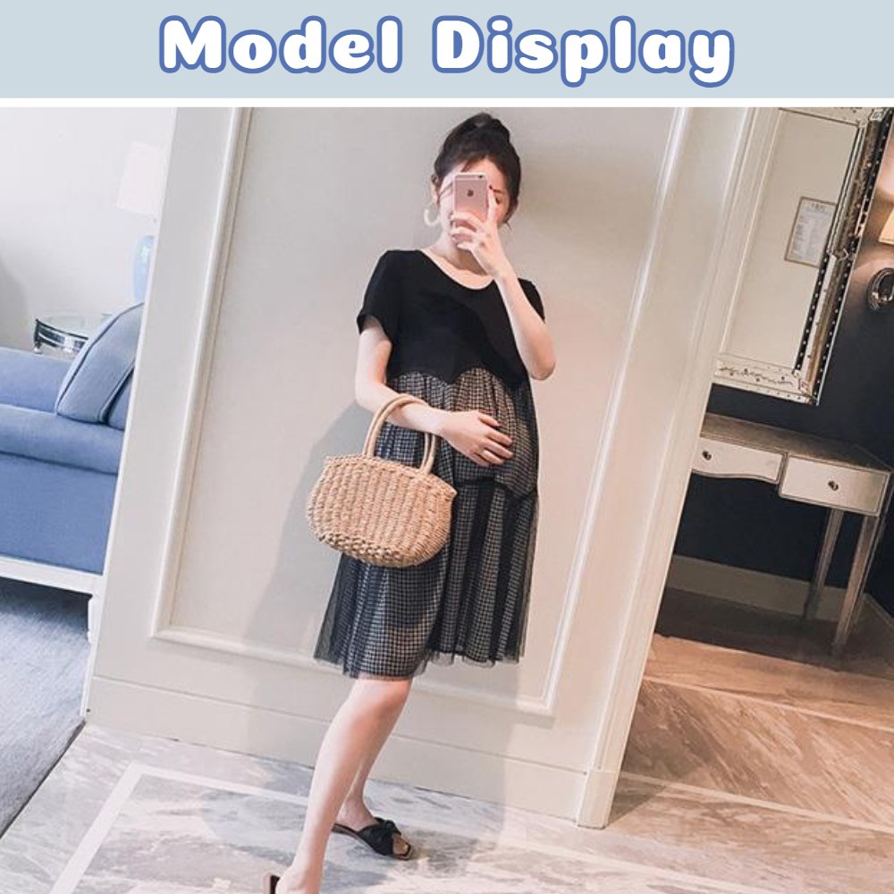green emerald velvet dress 2023 New Large Size Summer Maternity Dress Temperament Floral Flying S –  Lee Nhi Boutique main image 1