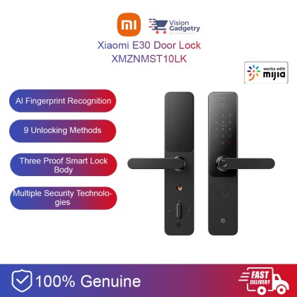 Xiaomi Mijia Smart Door Lock E30 Fingerprint Bluetooth XMZNMST10LK ...