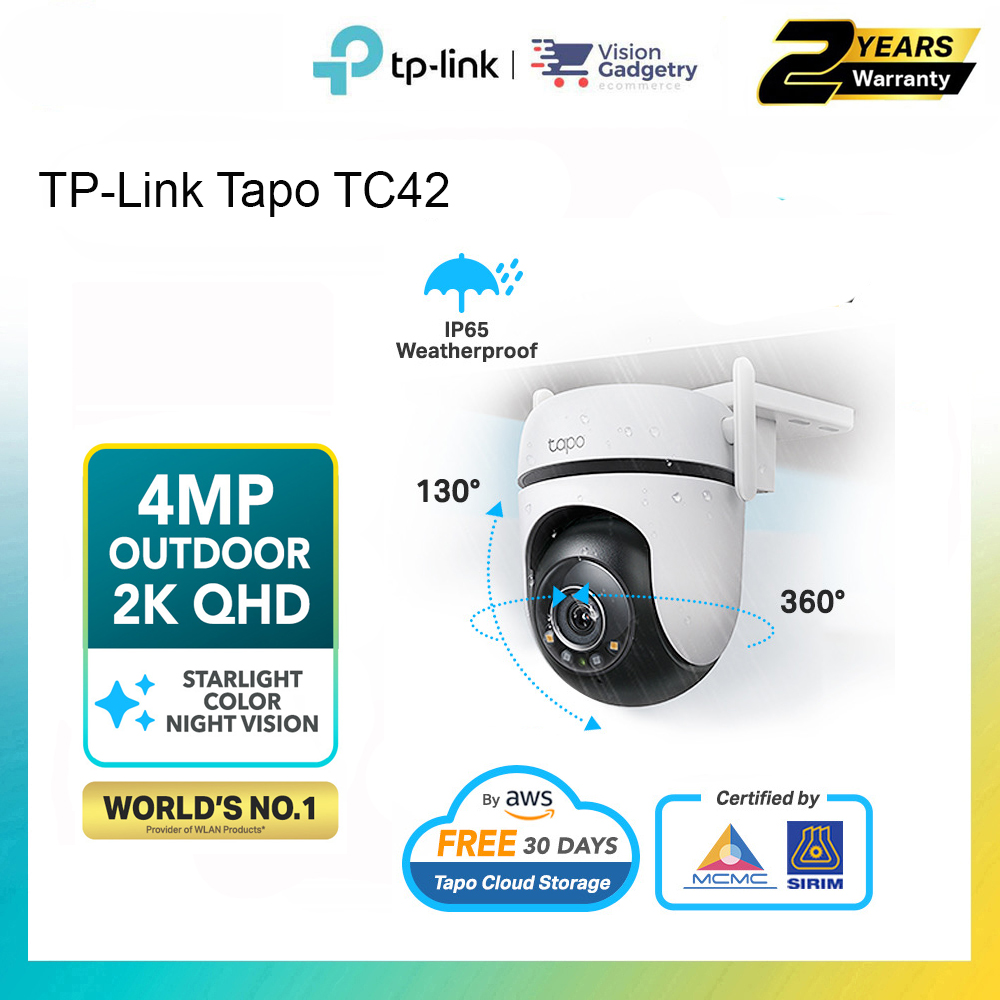 TP-Link Tapo C520WS Wi-Fi Home Security Camera Outdoor Pan/Tilt