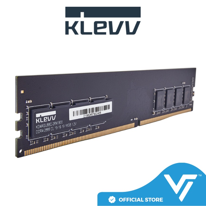 KLEVV 8GB DDR4 2666MHz / 16GB DDR4 3200MHz U-DIMM Value RAM for PC
