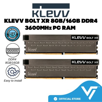 メモリ KLEVV BoltX DDR4 3600MHz 16GB BOLT X