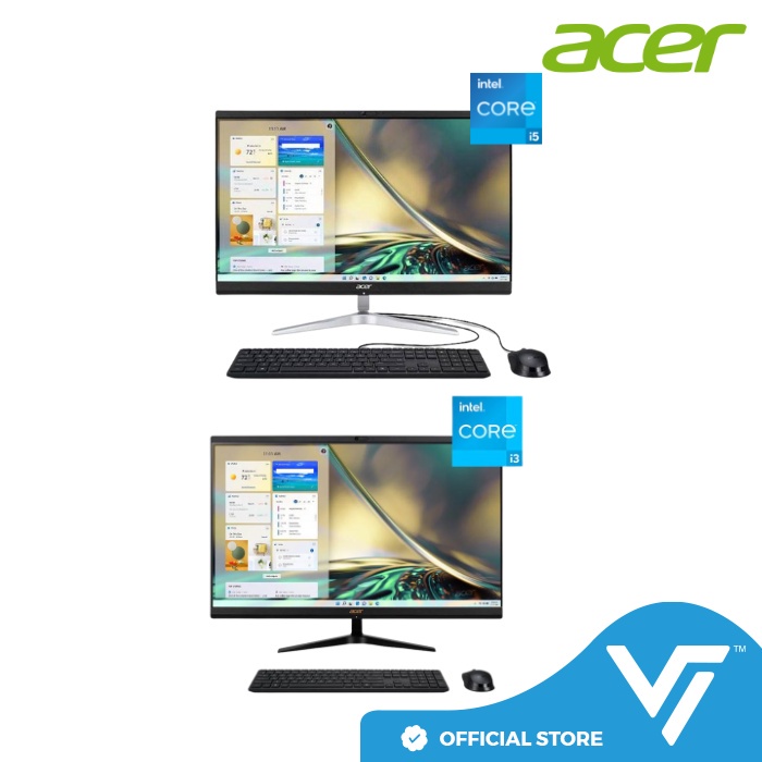 New] Acer Aspire C24-1700-1215W11, 1751-1240W11T All In One Pc Set