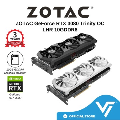 ZOTAC Gaming GeForce RTX 3080 Trinity OC White Edition Graphics
