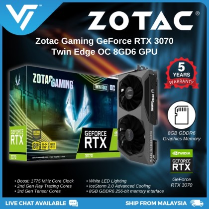【動作確認済】ZOTAC GAMING RTX3070 TWIN EDGE8GB ZOTAC Gaming GeForce RTX 3070 Twin Edge OC Low Hash Rate 8GB GDDR6