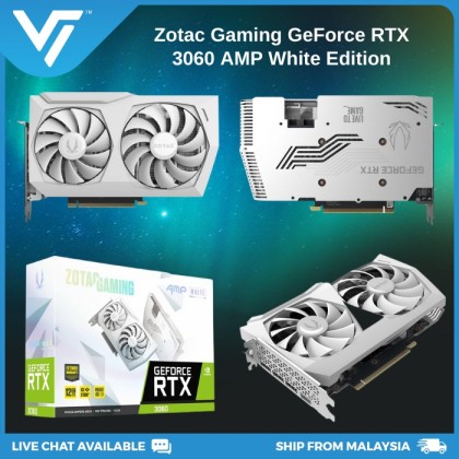 Zotac Gaming GeForce RTX 3060 AMP White Edition Graphics Card/GPU