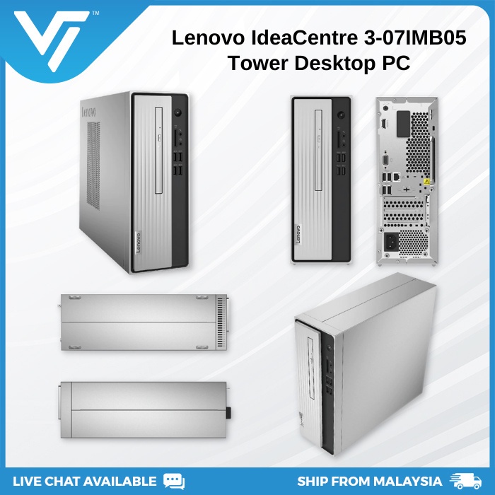 Lenovo IdeaCentre 3 07IMB05 Desktop PC (Intel Core i5-10400/i3