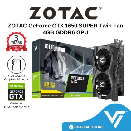 ZOTAC GeForce GTX1650SUPER 4GB ZOTAC Gaming GeForce GTX 1650 SUPER
