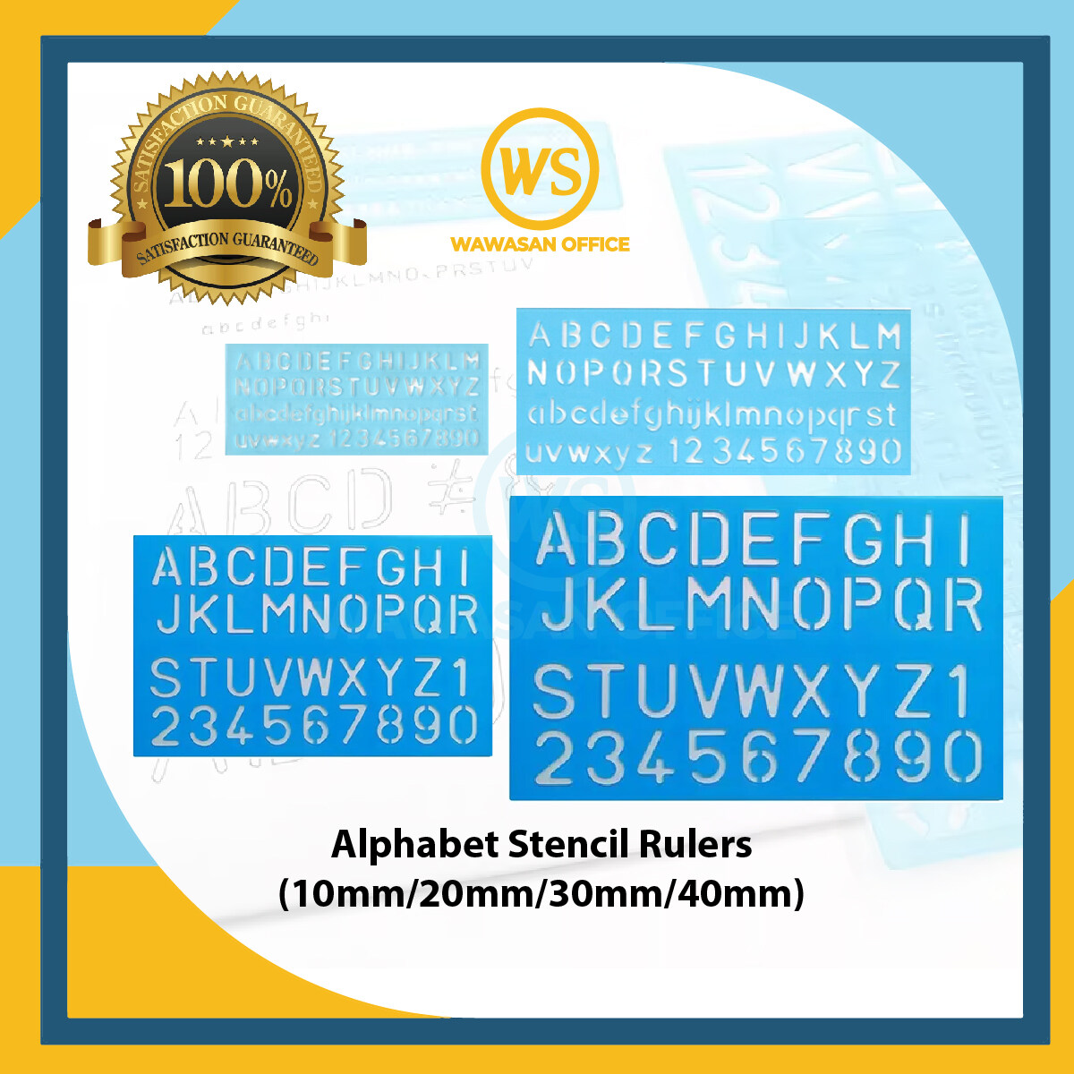 Alphabet Letters Stencil Ruler