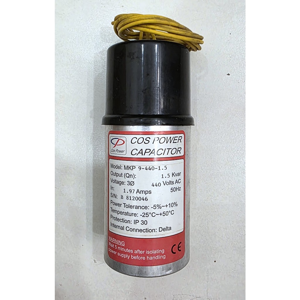 COS POWER Power Factor Capacitor Bank 1.5 KVAR 440v