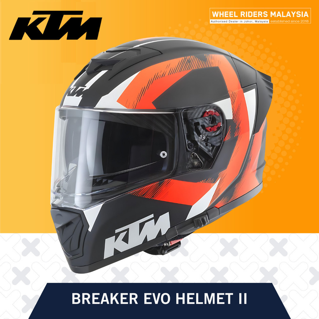 KTM Breaker Evo Helmet II Riding Full Face Helmet | Wheel Riders