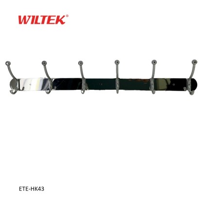6 Hook Stainless Steel Hook Rack (ETE-HK43)