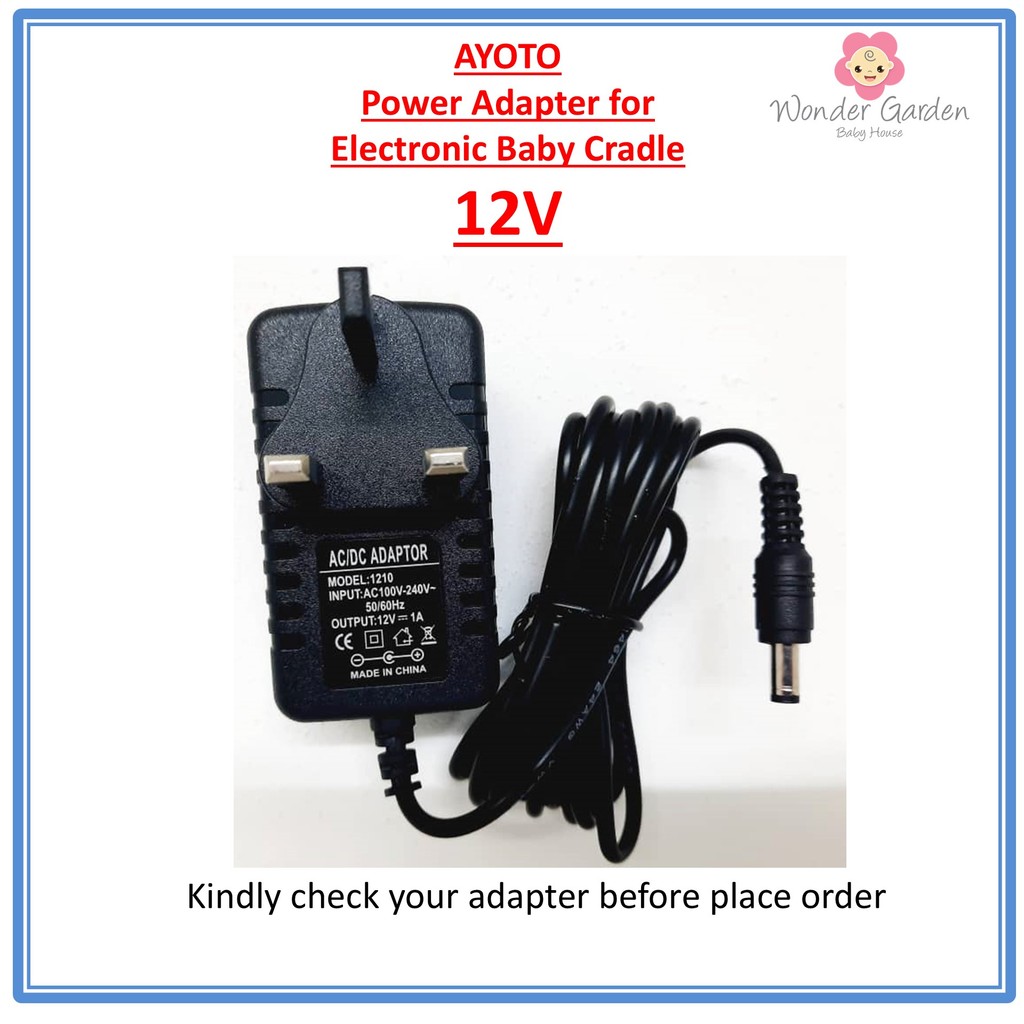 AYOTO Baby Electronic Baby Cradle Adapter & Other Accesories (Aksesori Buaian Elektrik Golden Baby)