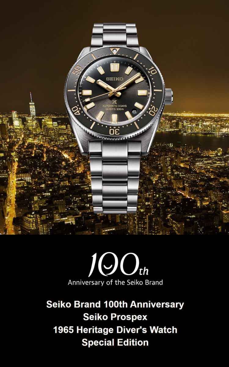 Seiko Prospex 1965 Revival Diver's 3-day 300m in Tide Grey – 100th