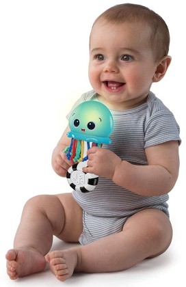 BABY EINSTEIN OCEAN GLOW SENSORY SHAKER MUSICAL TOY Baby Product